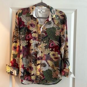 JEAN PIERRE KLIFA Shirt Alice’s Garden Parktown Long Sleeve, Sheer SMALL